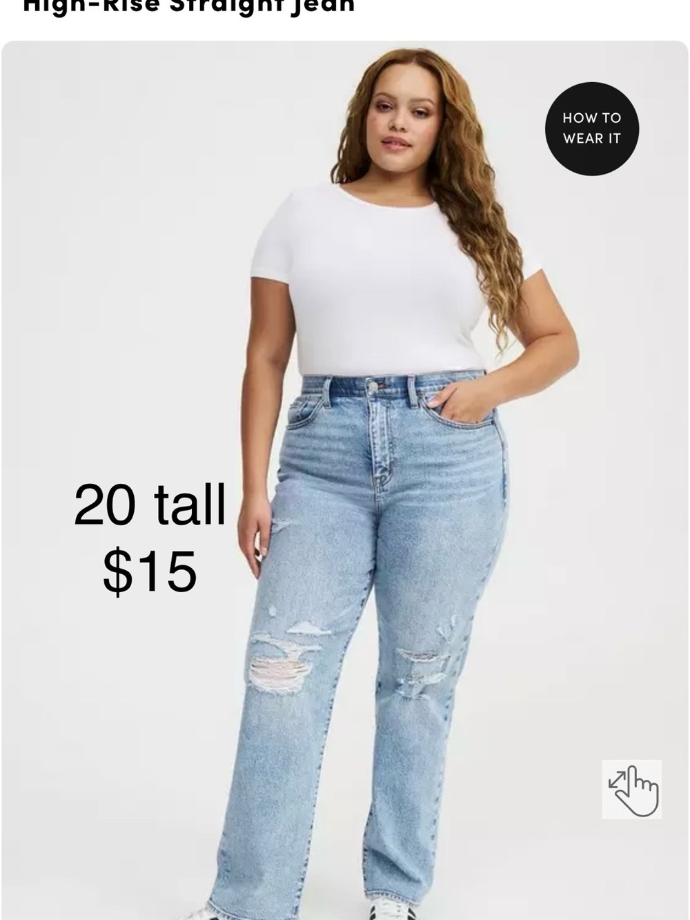 torrid Light Blue High-Rise Straight Jeans